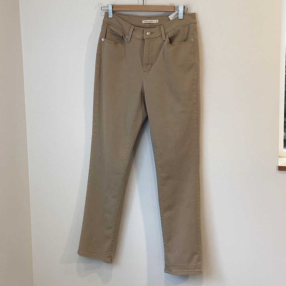 Levi’s Classic Straight Tan Jeans Pants Stretch